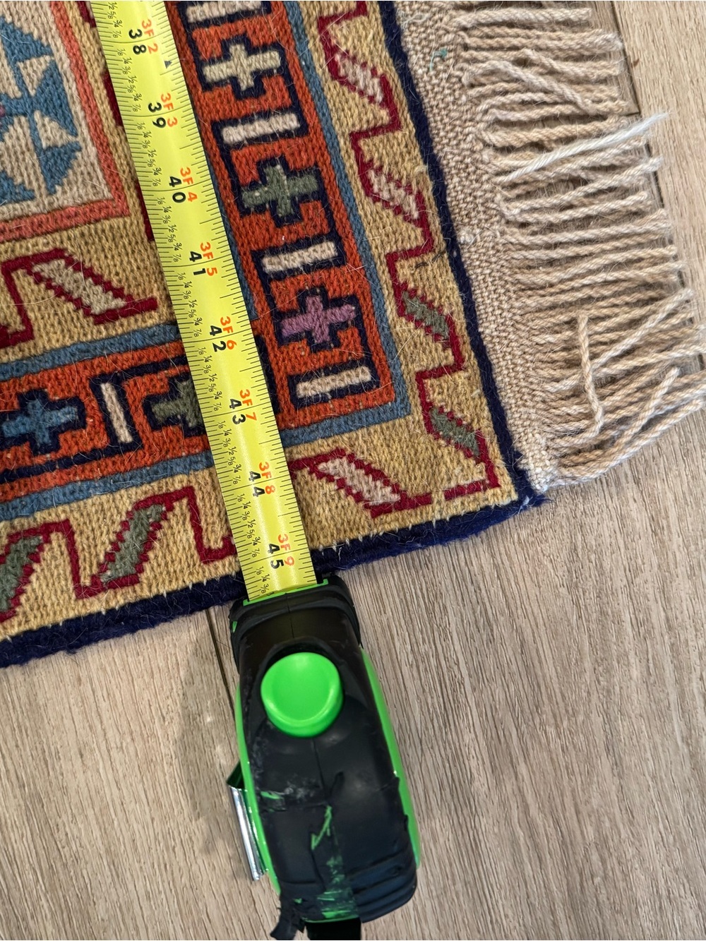 Traditional Multicolor Kilim-Style Area Rug - Red & Blue - Picture 5 of 6